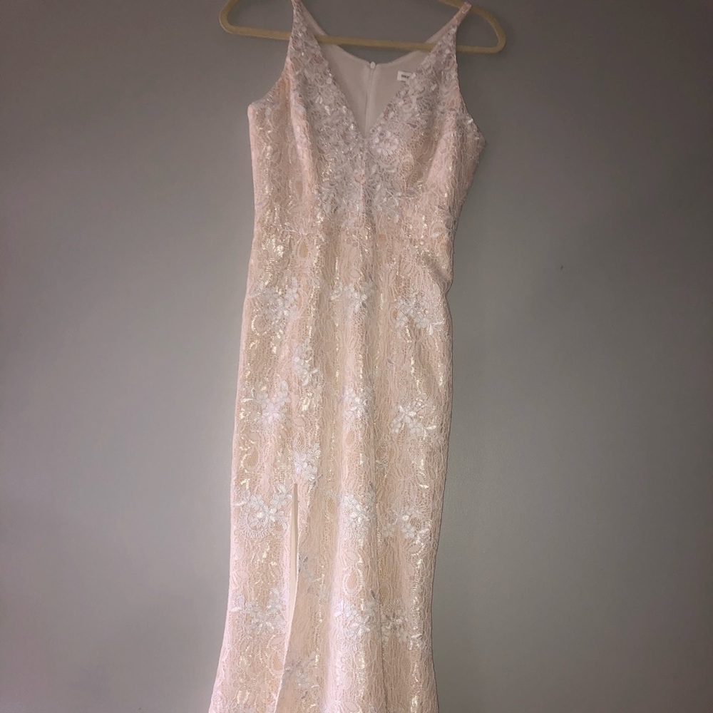 Ivory/cream lace prom dress